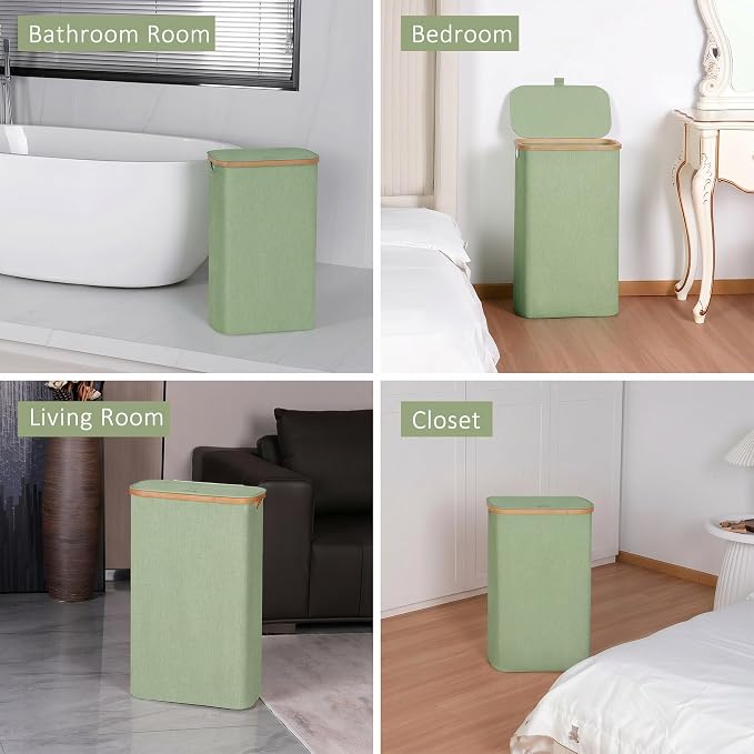 iEGrow 65L Slim Laundry Hamper, Narrow Laundry Basket - Image 7