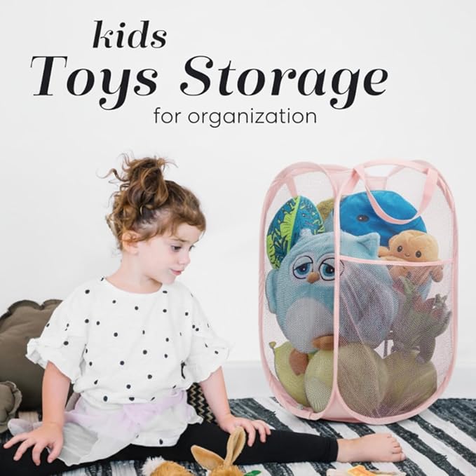 Handy Laundry Collapsible Mesh Pop Up Laundry Hamper - Image 6