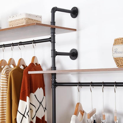 Industrial Pipe Clothing Rack - Image 4