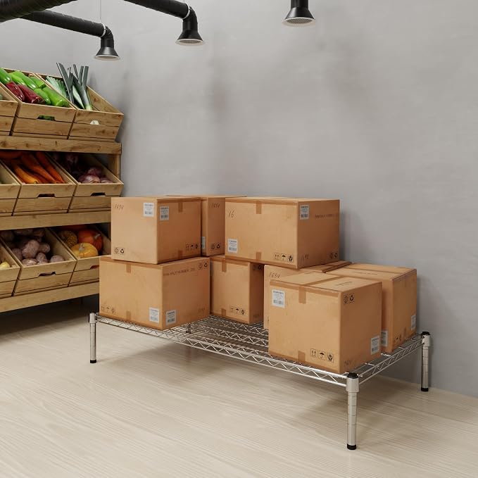24" Deep x 48" Wide x 8" Height Wire Shelving Kit | 1-Tier | NSF Commercial - Image 5