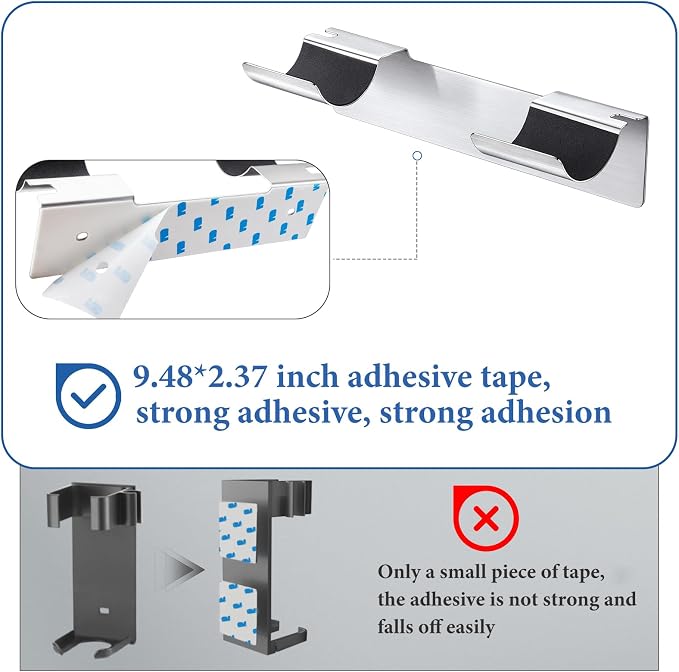 2 PCS Wall Mount Curling Iron Holder and Hair Tool Organizer - Image 4