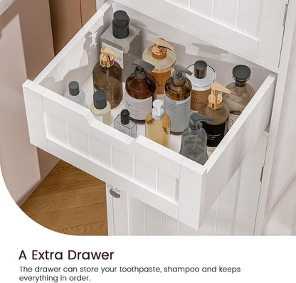 Iwell 67" Tall Bathroom Cabinet, Storage Cabinet - Image 5