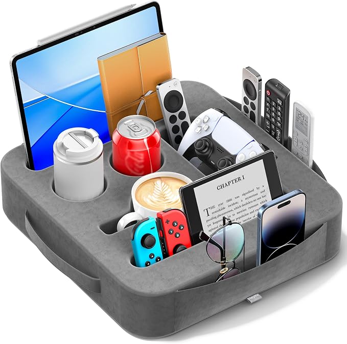 Couch Cup Holder Tray, Couch Caddy by Unknown