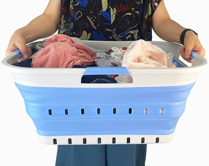 SAMMART 42L Collapsible Plastic Laundry Basket - Image 7