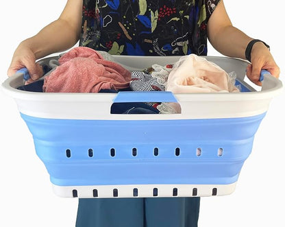 SAMMART 42L Collapsible Plastic Laundry Basket - Image 7