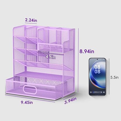 Mesh Pen Organizer for Desk - Image 2