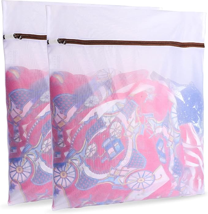 GOGOODA 2 Pack Extra Large Mesh Laundry Bags 24 x 31 in Fine Mesh Wash Bags | by GOGOODA