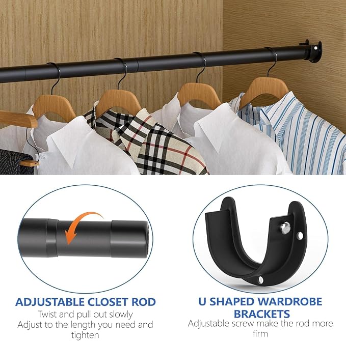 Closet Rod, 17 to 97 Inch Closet Rods - Image 3