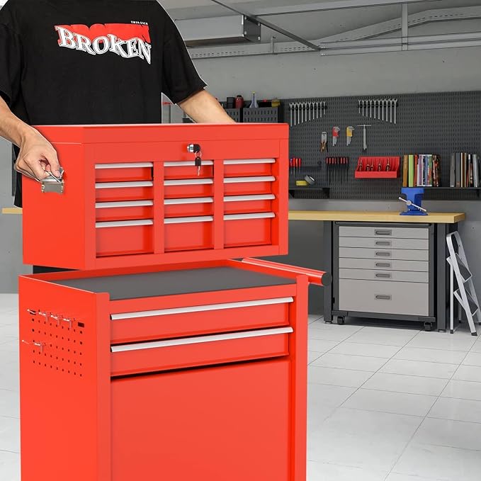8-Drawer High Capacity Rolling Tool Box - Image 2