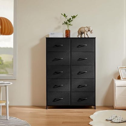 DUMOS 10 Drawer Dresser for Bedroom, Storage Organizer Chest of Drawers | Wide - Image 2