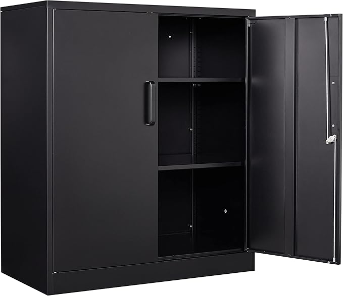 SISESOL Metal Storage Cabinet Locked Steel Cabinet by SISESOL