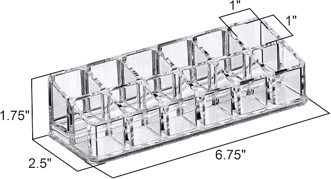 Amazing Abby - Glamour - 2-Pack 12-Slot Acrylic Lipstick Organizer, Lipstick - Image 3