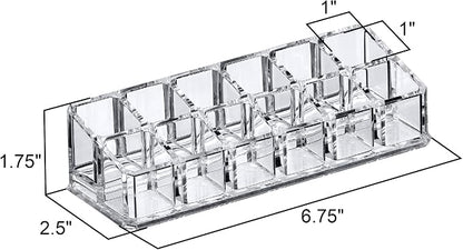 Amazing Abby - Glamour - 2-Pack 12-Slot Acrylic Lipstick Organizer, Lipstick - Image 3