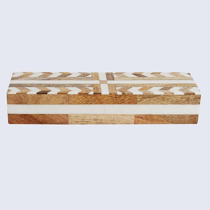 Handicrafts Home White Decorative Storage Box - Image 5