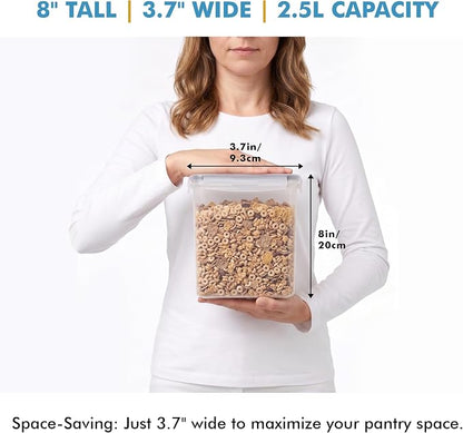 Shazo 2 Pack Small Airtight Cereal Containers Storage - Image 7