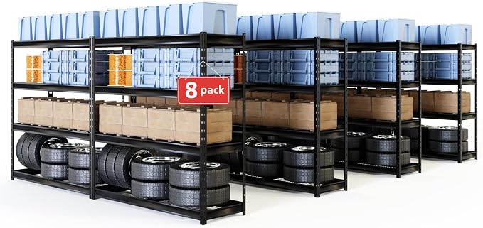 The Atlas 77" W x 24" D x 72" H Heavy Duty Garage Metal Industrial Storage by Shuntong
