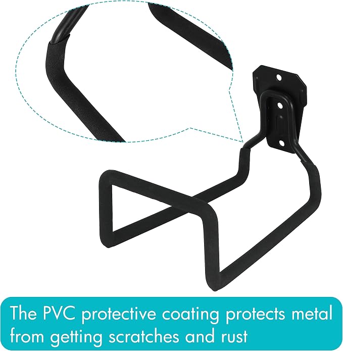 PHYEX 2 Pack Garden Hose Holder Wall Mount, Metal Hanger - Image 3