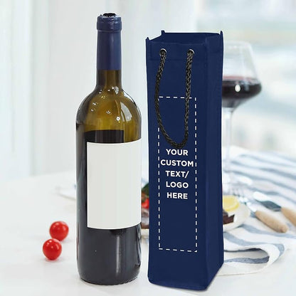 DISCOUNT PROMOS Non-Woven Vineyard Two Bottle Wine Bags - Image 6