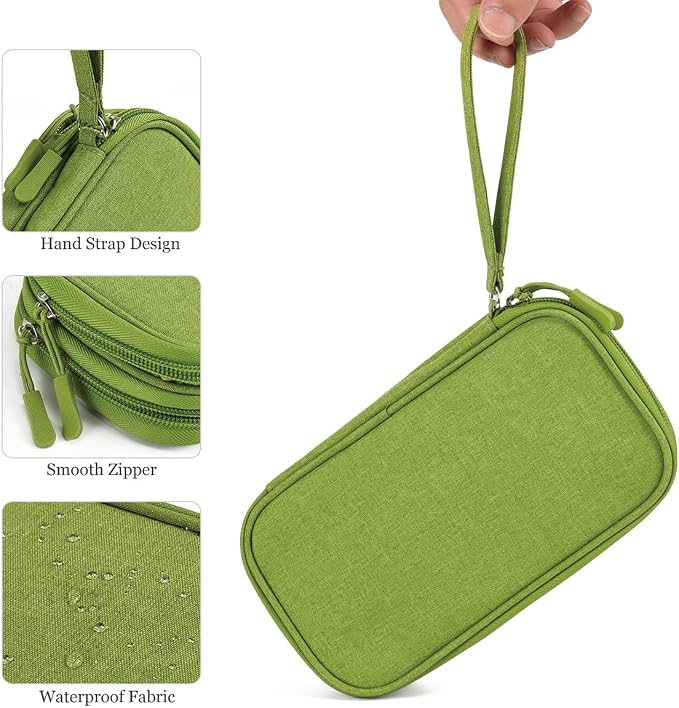 CAAORDKSO Electronic Organizer Travel Cable Accessories Bag, Tech Pouch - Image 7