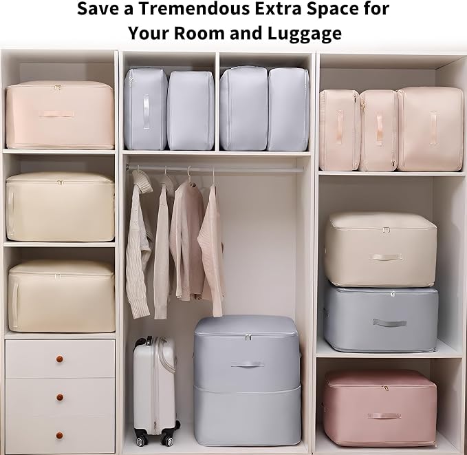Large Self-Compression Cube for Comforters & Clothes | nylon, thin compress - Image 7