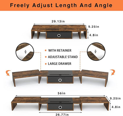 WESTREE Triple Dual Monitor Stand Riser - Image 7
