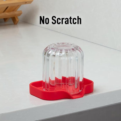 Zulay Kitchen Small Silicone Sponge Holder – Space-Saving Sink Organizer Tray - Image 7