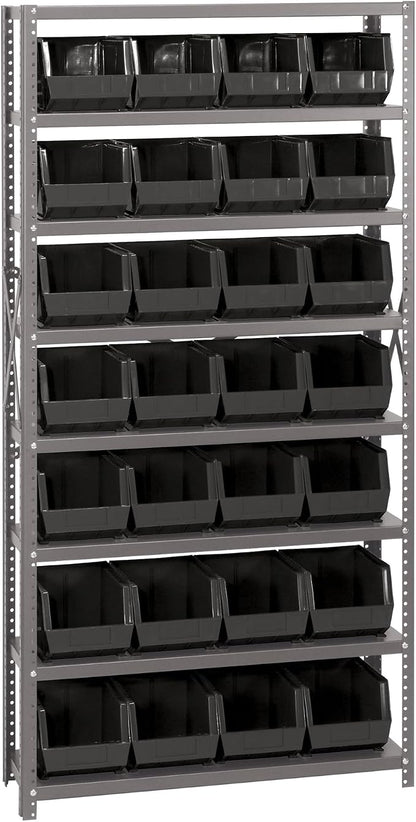 Quantum Storage Systems QSBU-239BK Giant Open Hopper Steel Shelving System by QuantumStorageSystems