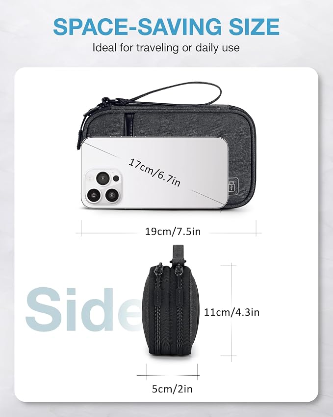 BAGSMART Cord Organizer Travel Cable Organizer Bag Tech Electronic Organizer - Image 6