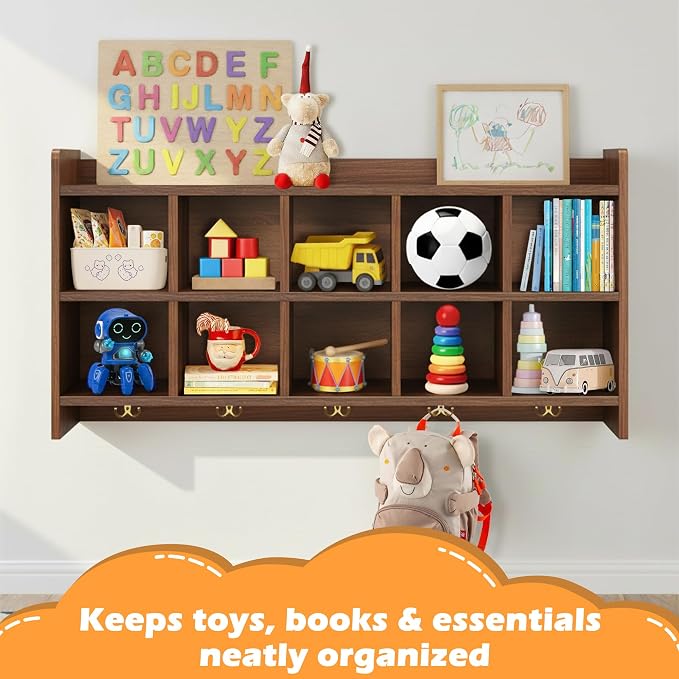 Wall Cubbies, 10 Cubby Storage Organizer - Image 3