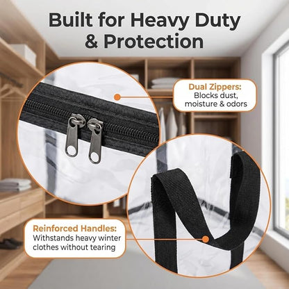 Large Heavy-Duty Thick Plastic Clear Storage Bag - Image 3