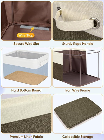 BALEINE 3 Pack Fabric Storage Bins - Image 6