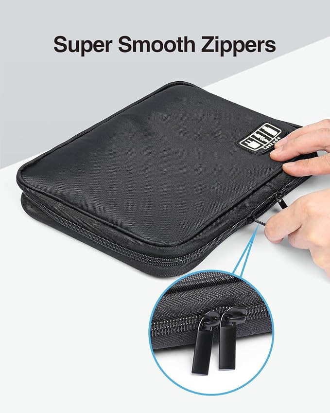Luxtude Electronics Organizer Travel Case, Cable Organizer Bag, Portable Cord - Image 4