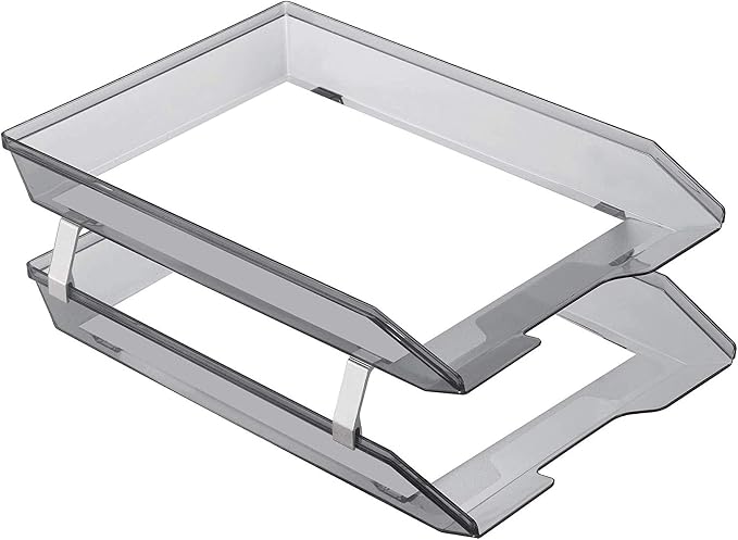 Acrimet Facility 2 Tier Letter Tray, Front Load, Letter Size/A4, Desktop File - Image 2