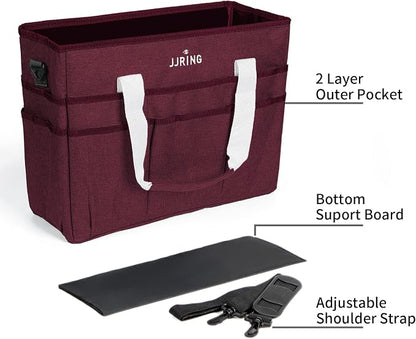 JJRING Craft Organizer Tote Bag, Large Art Storage Caddy - Image 4