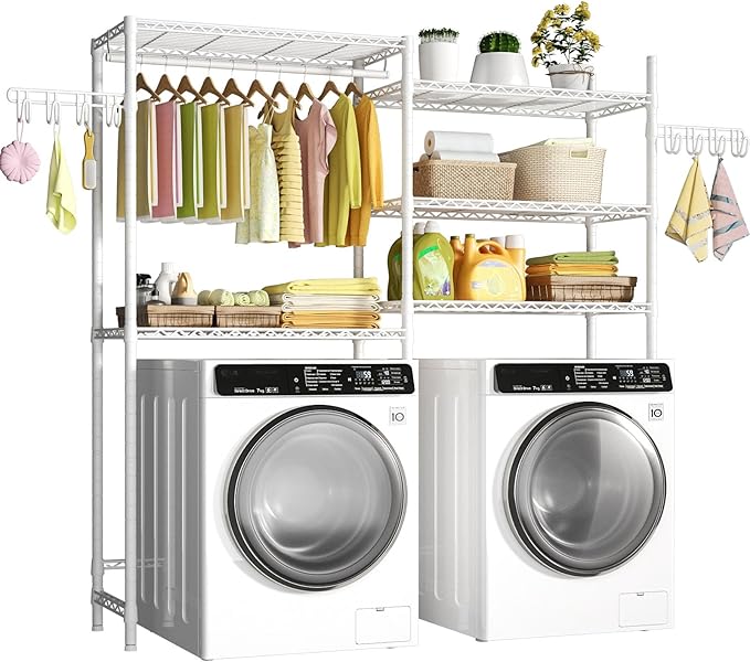 Ulif U5 Over the Washer and Dryer Storage Shelf, Laundry Room Space Saver by Ulif