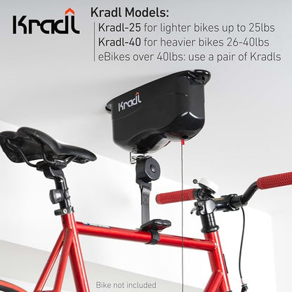 Kradl - Ceiling Mount Bike Lift and Rack. Bicycle Storage Hoist Without - Image 7