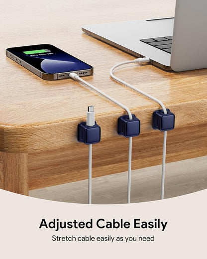 8 Pack Magnetic Cord Organizer, Easy Secure Adhesive Cable Management, Wire - Image 2