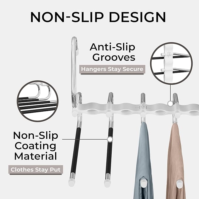 MORALVE Pants Hangers Space Saving - Image 5