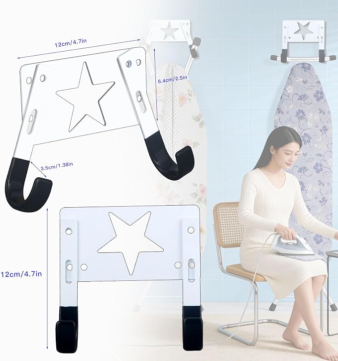 Ironing Board Holder Wall Mount, - Image 3