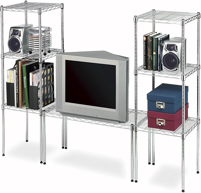 Whitmor 1 Tier Supreme Stacking Shelving Unit, Wire Metal Home Storage Organizer - Image 4