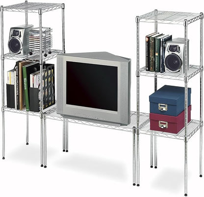 Whitmor 1 Tier Supreme Stacking Shelving Unit, Wire Metal Home Storage Organizer - Image 4