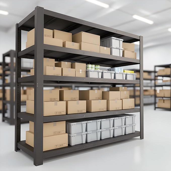 84" H Garage Shelving, Storage Shelves 3050LBS Heavy Duty Storage Shelves - Image 9