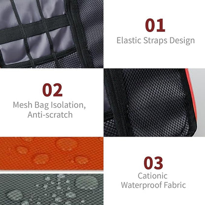 Lcsmaokin Electronics Travel Organizer, Portable Waterproof Electronic Travel - Image 3