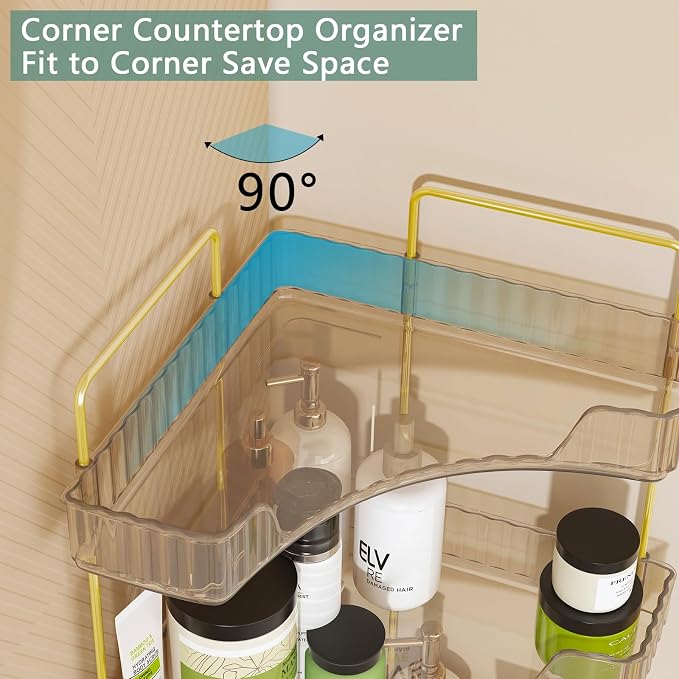 Webetop Countertop Bathroom Organizer 3 Tier Corner Organizer - Image 6