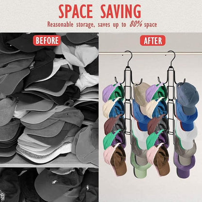 Hat Organizer for Closet, Collapsible Caps Rack - Image 4