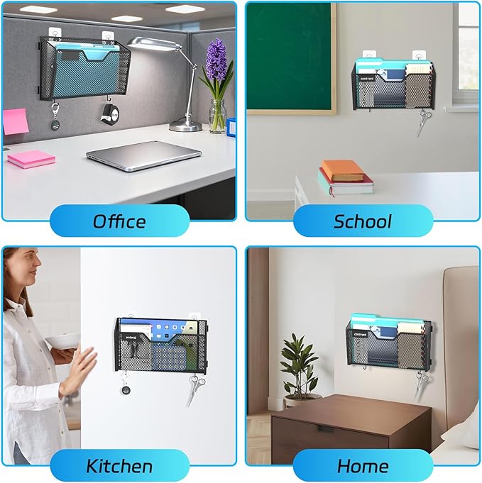 SUPEASY Mail Organizer Wall Mounted, Wall File Holder, Hanging File Organizer - Image 7