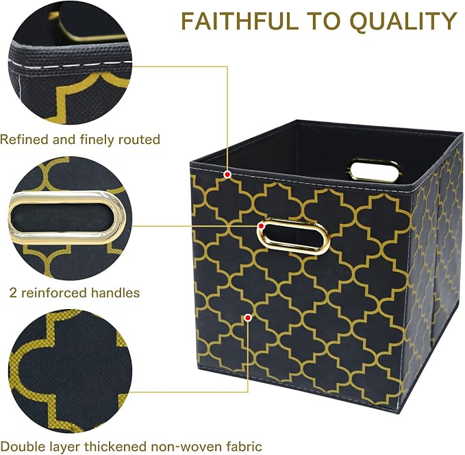 Fabric Cloth Storage Bins, Fabric Cube Organizer - Image 7
