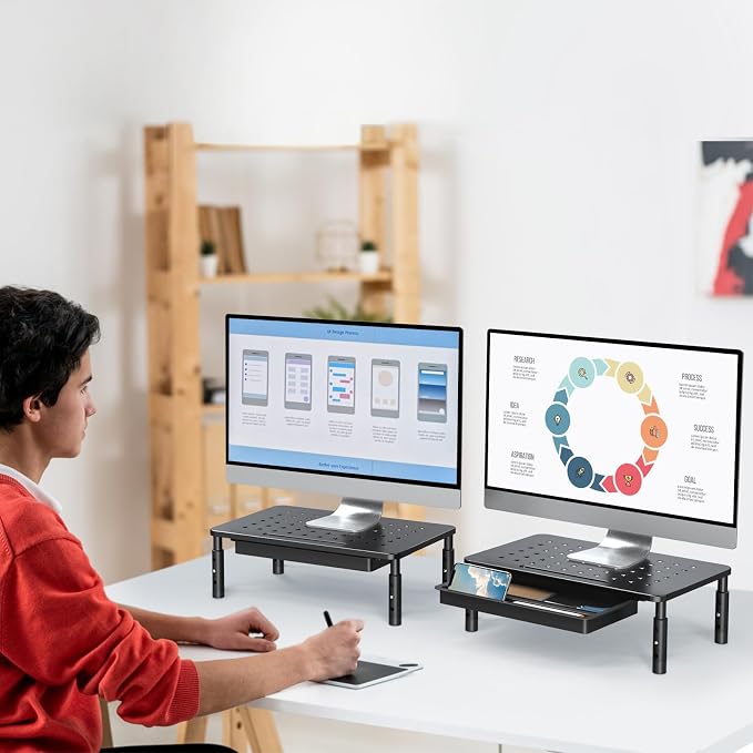 Zimilar 2 Pack Monitor Stand Riser - Image 8