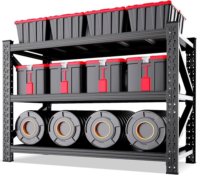 5000LBS Heavy Duty Storage Shelves, Rust Proof Large Metal Storage Rack by AXASIIO