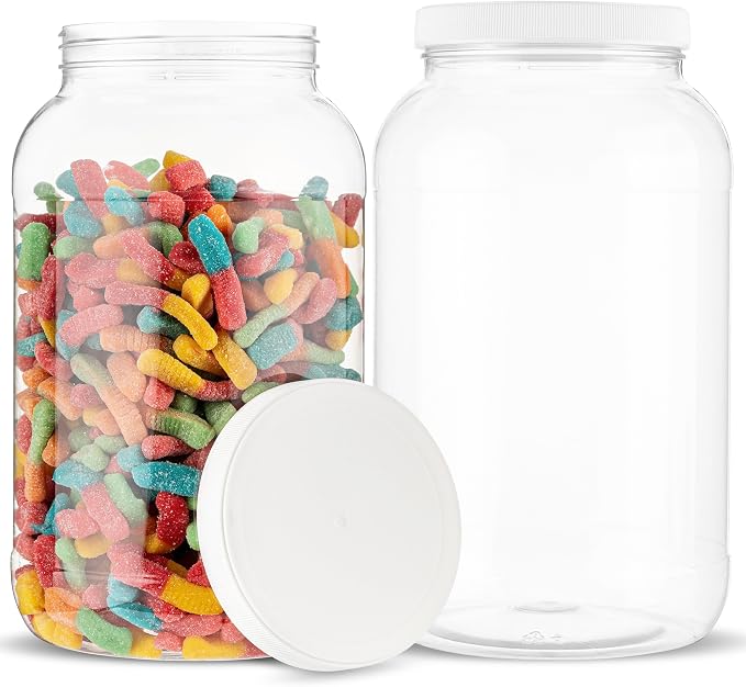 kitchentoolz 1 Gallon Large Plastic Mason Jar - Image 6